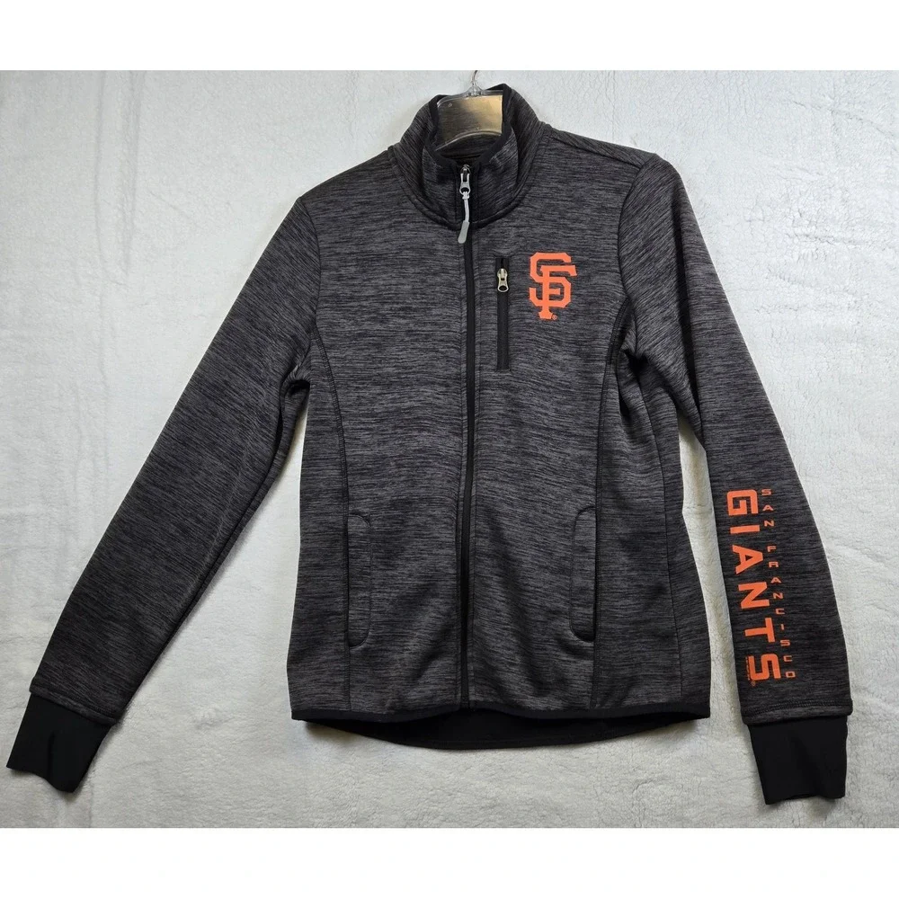 G-III Sports Carl Banks Women's  Collared Track Jacket‎ San Francisco Giants MED - Picture 2 of 8